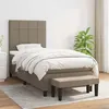 Image de vidaXL Boxspring met matras stof taupe 90x190 cm3136561