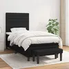Image de vidaXL Boxspring met matras stof zwart 90x200 cm3136647