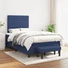 Image de vidaXL Boxspring met matras stof blauw 120x200 cm3136667