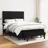 Image de vidaXL Boxspring met matras stof zwart 140x190 cm3136671