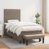 Image de vidaXL Boxspring met matras stof taupe 90x190 cm3136721