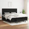 Image de vidaXL Boxspring met matras stof zwart 200x200 cm3136783