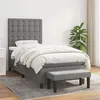 Image de vidaXL Boxspring met matras stof donkergrijs 90x190 cm3136878
