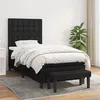 Image de vidaXL Boxspring met matras stof zwart 100x200 cm3136895