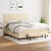 Image de vidaXL Boxspring met matras stof cràmekleurig 180x200 cm3136938