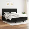 Image de vidaXL Boxspring met matras stof zwart 200x200 cm3136943