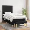 Image de vidaXL Boxspring met matras stof zwart 90x200 cm3136967