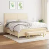 Image de vidaXL Boxspring met matras stof cràmekleurig 180x200 cm3137098