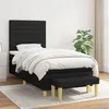 Image de vidaXL Boxspring met matras stof zwart 100x200 cm3137215