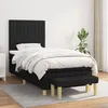 Image de vidaXL Boxspring met matras stof zwart 100x200 cm3137295