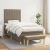 Image de vidaXL Boxspring met matras stof taupe 100x200 cm3137297