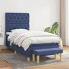 Image de vidaXL Boxspring met matras stof blauw 80x200 cm3137355