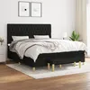 Image de vidaXL Boxspring met matras stof zwart 180x200 cm3137415