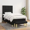 Image de vidaXL Boxspring met matras stof zwart 80x200 cm3137431