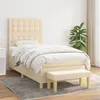 Image de vidaXL Boxspring met matras stof cràmekleurig 90x190 cm3137442