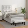 Image de vidaXL Boxspring met matras kunstleer wit 90x200 cm3137642