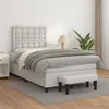Image de vidaXL Boxspring met matras kunstleer wit 120x200 cm3137654