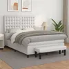 Image de vidaXL Boxspring met matras kunstleer wit 140x200 cm3137666
