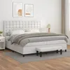 Image de vidaXL Boxspring met matras kunstleer wit 200x200 cm3137684