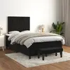 Image de vidaXL Boxspring met matras fluweel zwart 120x200 cm3137955