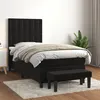 Image de vidaXL Boxspring met matras fluweel zwart 90x190 cm3138057