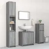 Image de vidaXL Ensemble de Meubles de Salle de Bain Armoire de Rangement de Lavabo Placard de Salle de Bain Armoire à Miroir 4 pcs 3143929