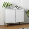 Image de Buffet MOLDE Blanc 90x40x80 cm Bois massif de pin