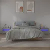 Image de Tables de chevet 2 pcs avec LED sonoma gris 60x35x40 cm
