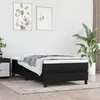 Image de vidaXL Boxspring met matras stof zwart 80x200 cm3144031