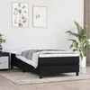 Image de vidaXL Boxspring met matras stof zwart 100x200 cm3144055