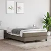 Image de vidaXL Boxspring met matras stof taupe 120x200 cm3144065