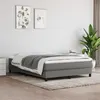 Image de vidaXL Boxspring met matras stof donkergrijs 140x190 cm3144070