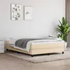 Image de vidaXL Boxspring met matras stof cràmekleurig 140x190 cm3144074