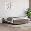 Image de vidaXL Boxspring met matras stof taupe 140x200 cm3144081