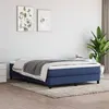 Image de vidaXL Boxspring met matras stof blauw 140x200 cm3144083