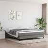Image de vidaXL Boxspring met matras stof donkergrijs 180x200 cm3144094
