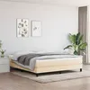 Image de vidaXL Boxspring met matras stof cràmekleurig 180x200 cm3144098