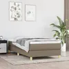 Image de vidaXL Boxspring met matras stof taupe 80x200 cm3144131