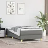 Image de vidaXL Boxspring met matras stof donkergrijs 90x200 cm3144144