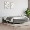 Image de vidaXL Boxspring met matras stof donkergrijs 140x190 cm3144168