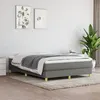 Image de vidaXL Boxspring met matras stof donkergrijs 140x200 cm3144176