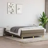 Image de vidaXL Boxspring met matras stof taupe 140x200 cm3144179