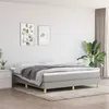 Image de vidaXL Boxspring met matras stof lichtgrijs 160x200 cm3144183