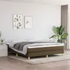 Image de vidaXL Boxspring met matras stof donkerbruin 180x200 cm3144194