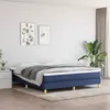 Image de vidaXL Boxspring met matras stof blauw 180x200 cm3144197