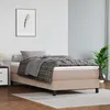 Image de vidaXL Boxspring met matras kunstleer cappuccinokleurig 90x200 cm3144242