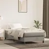Image de vidaXL Boxspring met matras fluweel lichtgrijs 80x200 cm3144297