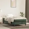 Image de vidaXL Boxspring met matras fluweel donkergroen 80x200 cm3144300