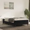 Image de vidaXL Boxspring met matras fluweel zwart 120x200 cm3144323