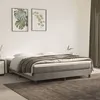 Image de Sommier à lattes de lit et matelas Gris clair 160x200cm Velours